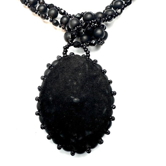 Erickson Beamon Vintage 90s Gothic Cameo Choker—Designer Statement Necklace EUC - Picture 5 of 7